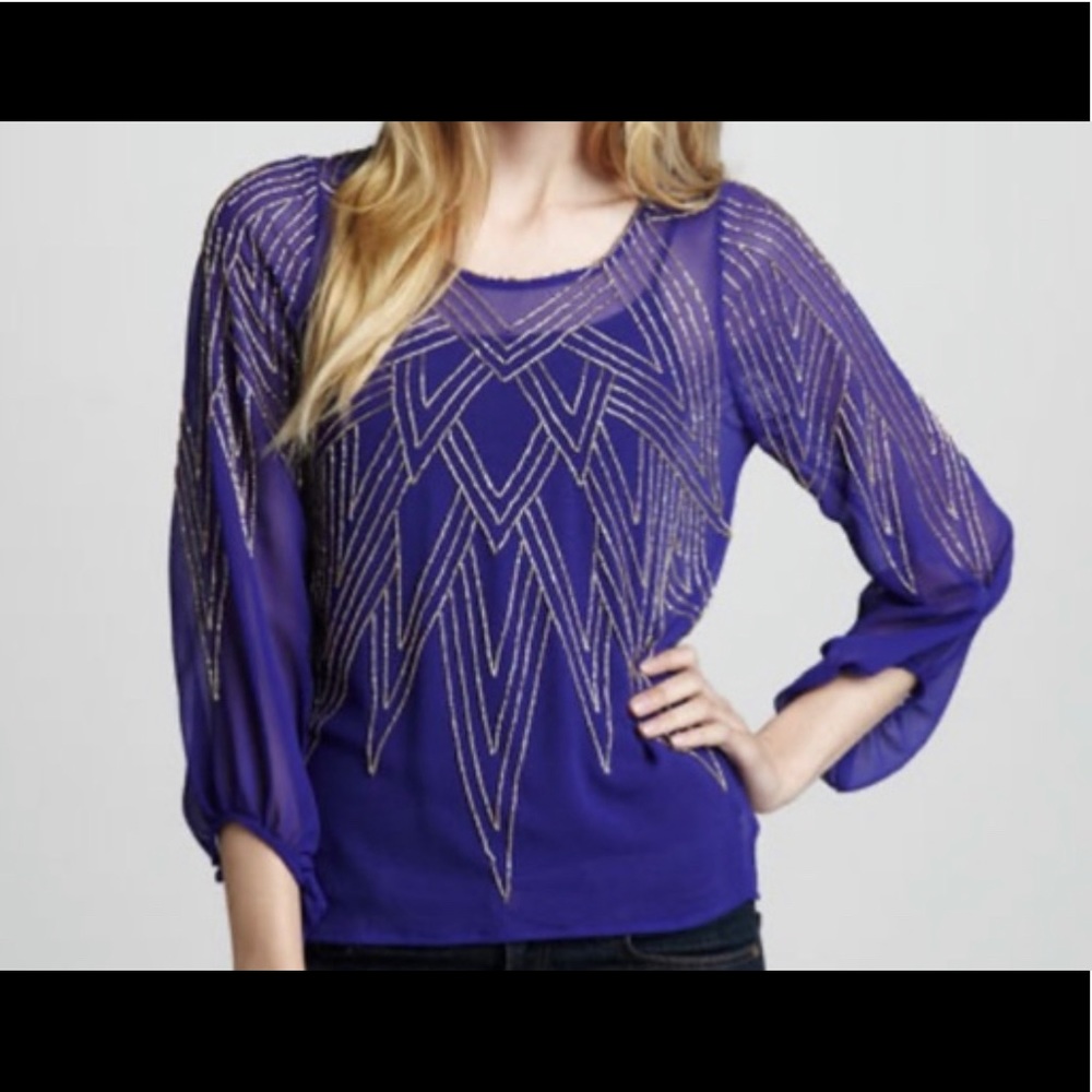 Beaded blouse | size XS
